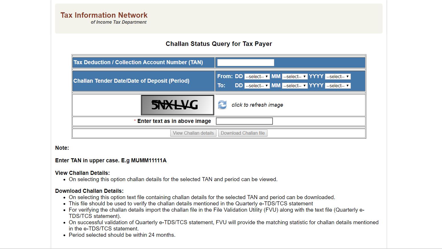 How to check the status of TDS Challan deposited3